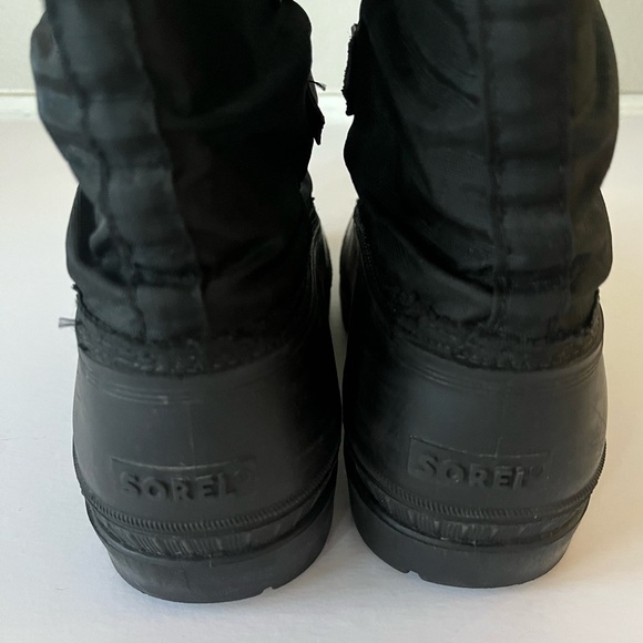 SOREL Kaufman Black Insulated Waterproof Glacier Winter Snow Boots Mens Size 7 - Picture 7 of 16
